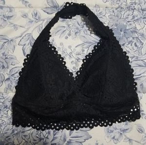 DELETING SOON! Halter Balck Lace Bralette